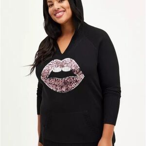 Torrid Black Knit Top